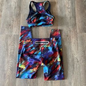 EUC athleta outfit sonar Leggings XSP and sports bra XXS